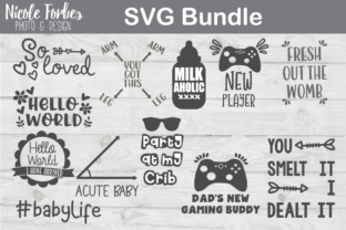 Baby Onesie Bundle: Graphics for Crafts and Commercial Success