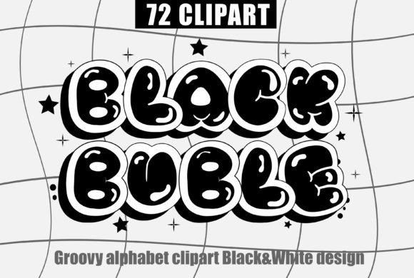 Bubble Font Svg Retro Alphabet Letter for Graphics and Crafts