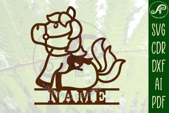 Cute Horse Name Sign SVG Cut File Review