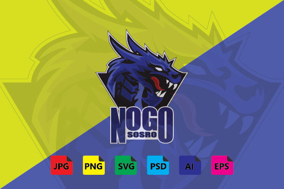 DRAGON ESPORT LOGO, SPORT GAMING LOGO Graphics and Logos