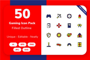 Gaming - Filled Outline: A Designer's Review of Graphics and Icons