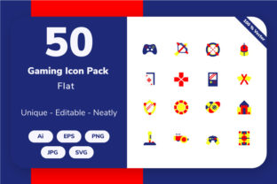 Gaming - Flat: A Review of Modern Graphics and Icons for Brands