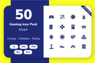 Gaming - Glyph Graphics and Icons for Modern Publishing