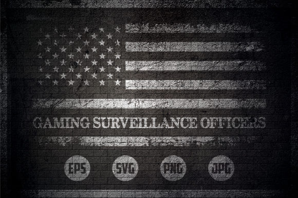 Gaming Surveillance Officers - USA Flag