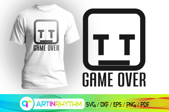 Gaming Svg, Gamer Svg, Game over Svg Graphics for Crafts