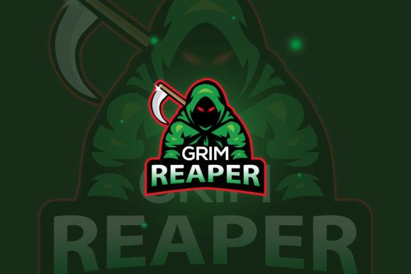 Grim Reaper Logo E-Sport Gaming Graphics and Logos