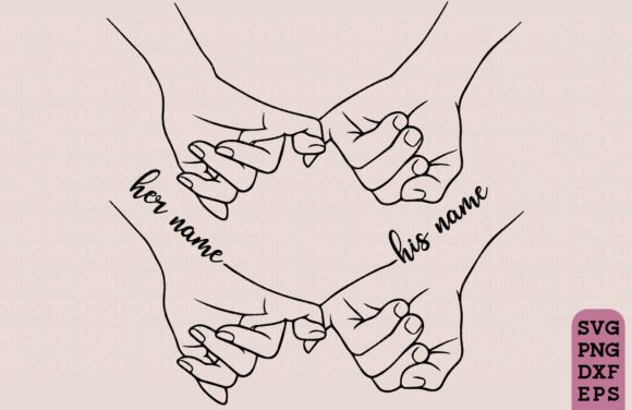 Holding Hands SVG PNG Couple Hands for Graphics and Crafts
