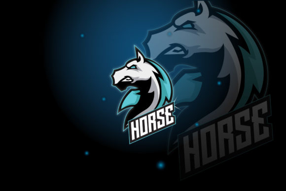 Horse Logo E-Sport Gaming Graphics for Crafters