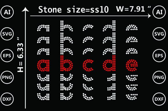 Letter, Font, Alphabet Rhinestone Design Review
