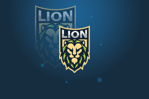 Lion Logo E-Sport Gaming Graphics for Logos