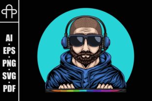 Man Gaming Vector Illustration for Modern Graphics