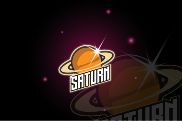 Saturn Logo E-Sport Gaming: A Bold Graphic Design Asset for Logos