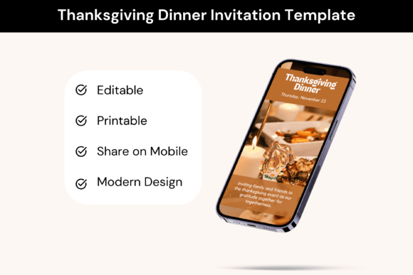 Thanksgiving Dinner Invitation Template Review